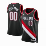 NBA 00 Henderson Blazers Maillot noir